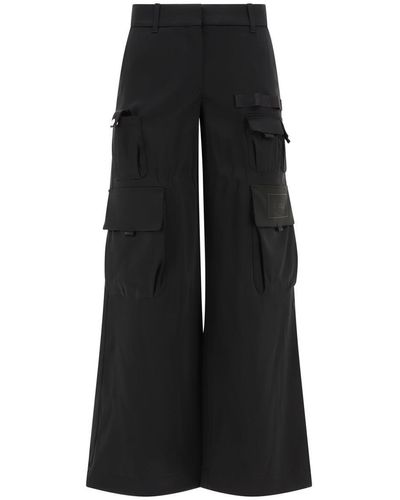 Off-White c/o Virgil Abloh Low-Waisted Cargo Pants - Black