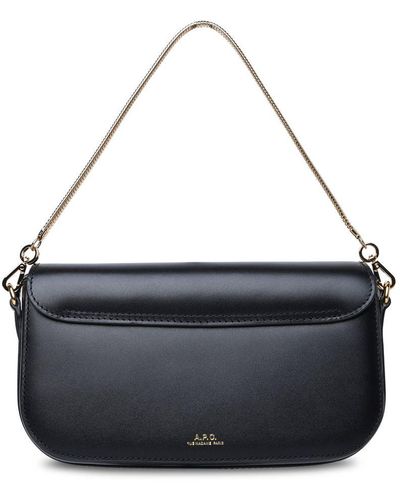 A.P.C. Grace Black Leather Bag