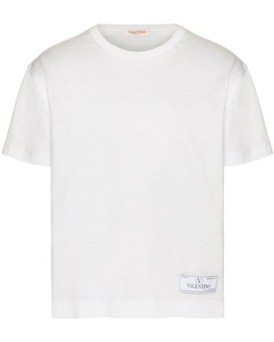 Valentino Logo Cotton T-shirt - White