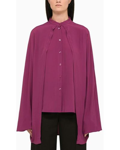 FEDERICA TOSI Peonia Blend Shirt - Purple