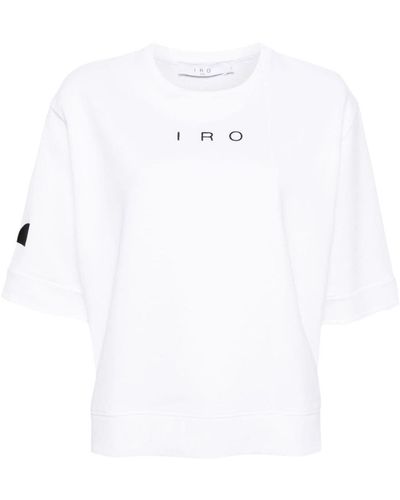 IRO Logo Organic Cotton Sweatshirt - White