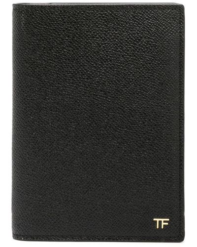 Tom Ford Bi-fold Leather Wallet - Black