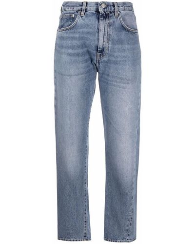 Totême Twisted-seam Straight Jeans - Blue