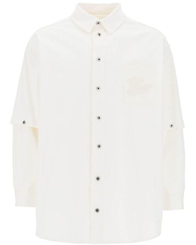 Off-White c/o Virgil Abloh Convertible Overshirt With 90'S - White