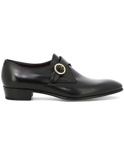Lardini "Zak" Monk Shoes - Black