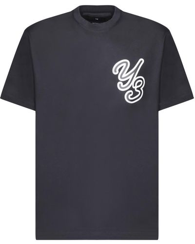 Y-3 Logo Print T Shirt - Black