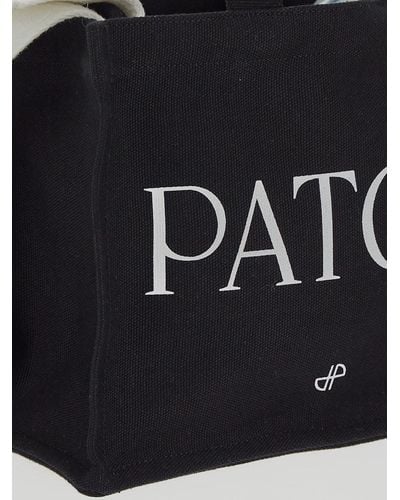 Patou Small Tote Bag - Black