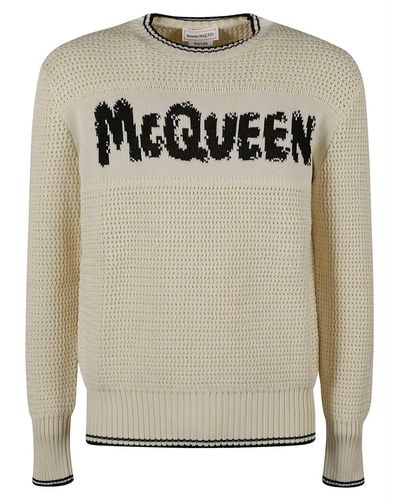 Alexander McQueen Sweaters - Gray