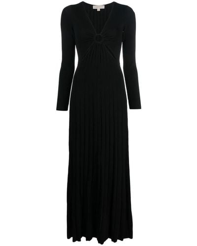 Michael Kors Viscose Long Dress - Black
