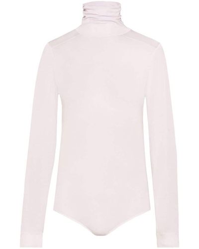Maison Margiela Four-stitch Sheer Bodysuit - Pink