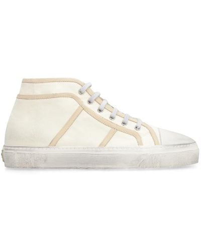 Dolce & Gabbana Canvas Mid-top Sneakers - Natural