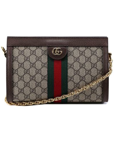 Gucci Beige Small gg Supreme Ophidia Bag - Multicolor