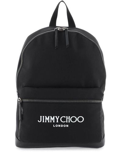 Buy Jimmy choo All Over Logo Print Waist Bag, Black Color Men