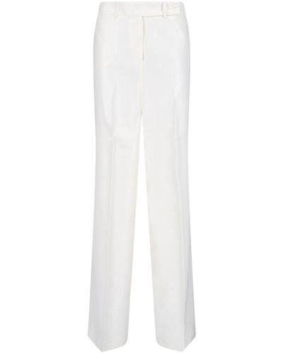 Kiton Straight Trousers - White