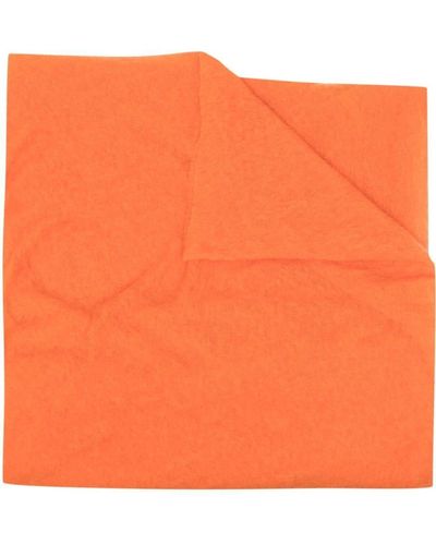 Botto Giuseppe Cashmere Knit Scarf - Orange