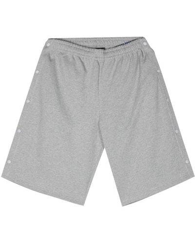Y. Project Layered-detail Cotton Shorts - Grey