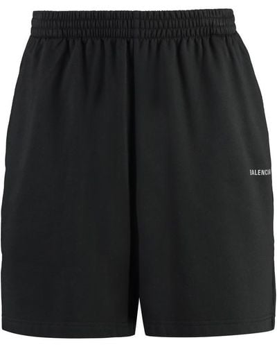 Balenciaga Cotton Bermuda Shorts - Black
