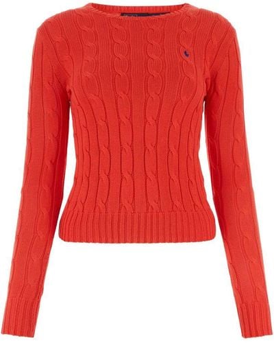 Polo Ralph Lauren Cotton Cable-knit Sweater - Red