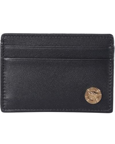 Versace Black Leather Card Holder
