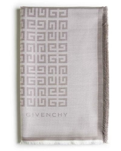 Givenchy Silk Scarfs - Gray