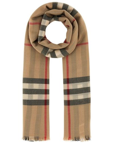 Burberry Scarves And Foulards - Brown