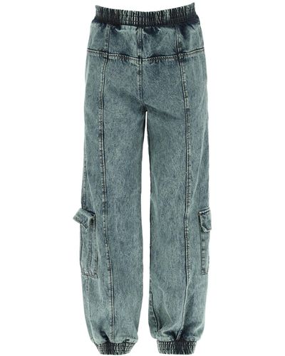 Liberal Youth Ministry Denim Cargo Pants - Blue