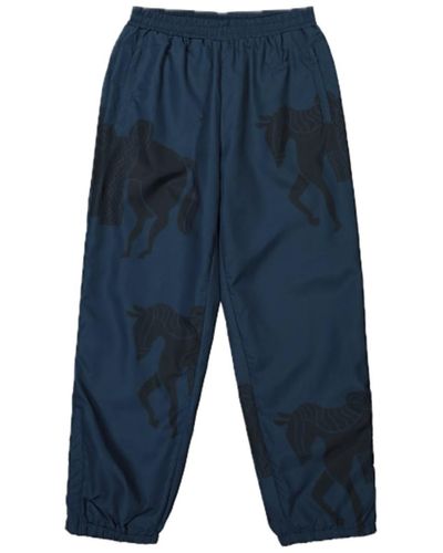 Parra Sweat Horse Track Pants - Blue