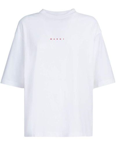 Marni Marine T-shirts And Polos - White