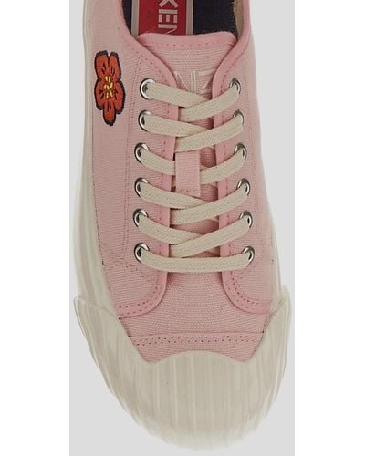 KENZO School Low Top Sneakers - Pink