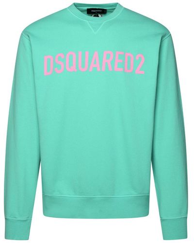 DSquared² Mint Cotton Sweatshirt - Green