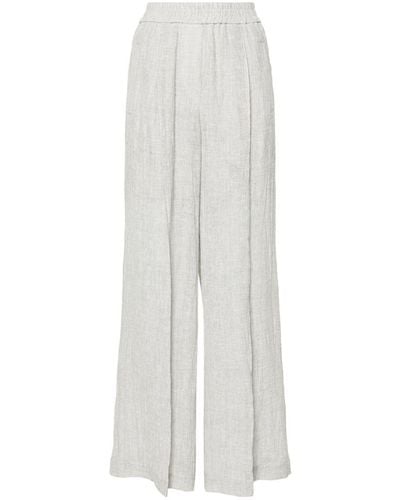 Brunello Cucinelli Linen Trousers - White