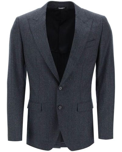 Dolce & Gabbana "single-breasted Flannel - Blue