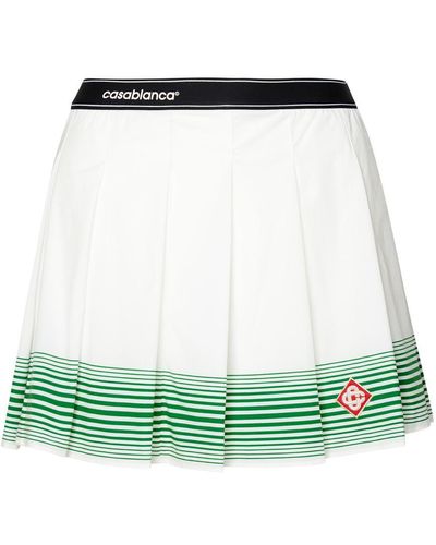 Casablancabrand Polyamide Blend Miniskirt - Green