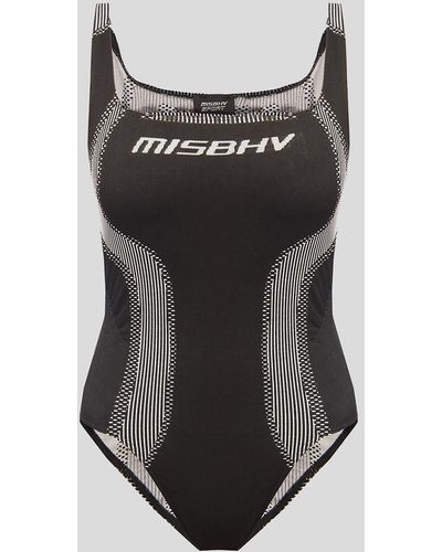 MISBHV Black And White Sport Active Wear Jumpsuit - Grey