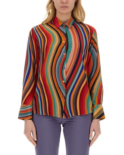 PS by Paul Smith "swirl" Shirt - Red