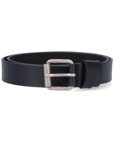 Aspesi Leather Belt - Black