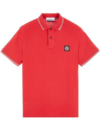 Stone Island T-Shirts And Polos - Red