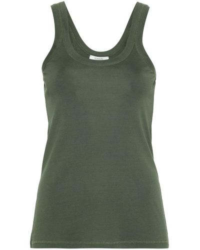 Lemaire Ribbed Cotton Top - Green