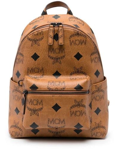 MCM Stark Maxi Mn Vi Backpack Sml Co Bags - Brown
