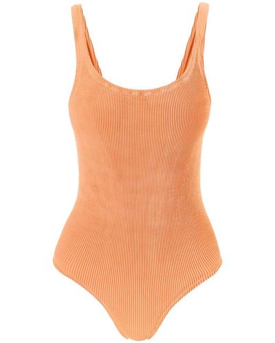 Manebí Ebi Seersucker One-piece Swimsuit - Orange