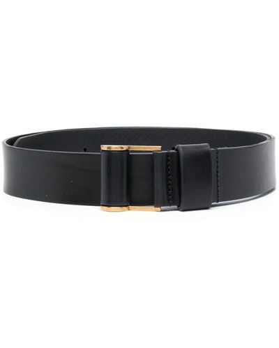 Saint Laurent Corset Leather Belt - Black