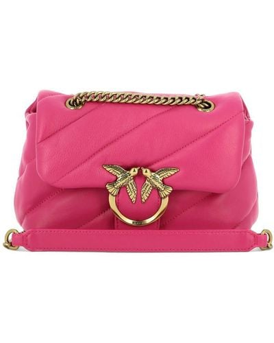 Pinko Baby Love Bag Puff Maxi Quilt Crossbody Bags - Pink