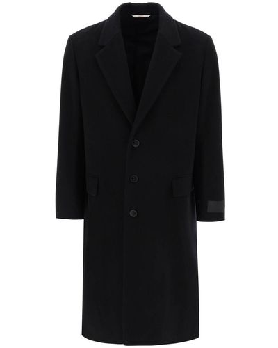 Valentino Garavani Single-breasted Wool Coat - Black