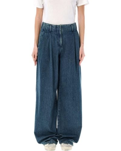 Golden Goose Pleated Jeans - Blue