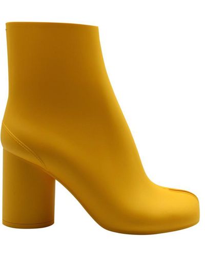 Maison Margiela Rubber Tabi Boots Shoes - Yellow