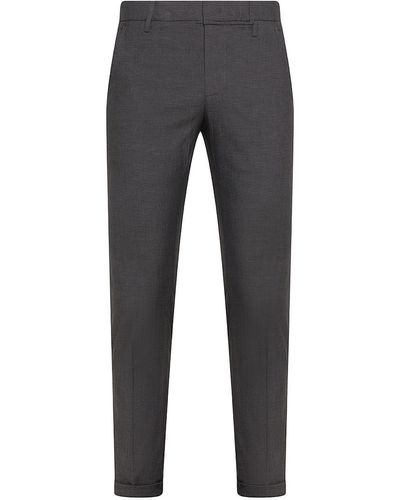 Dondup Slim Fit Cotton Chino Gaubert Trousers - Grey