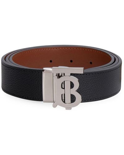 Burberry Reversible Leather Belt - Brown