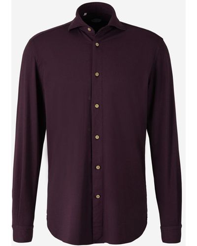 Vincenzo Di Ruggiero Stretch Knit Shirt - Purple