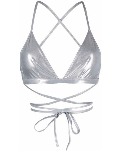Isabel Marant Wrap Triangle Bikini - Gray