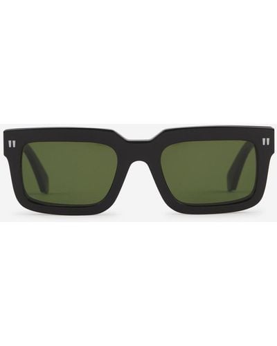 Off-White c/o Virgil Abloh Off- On2 Clip Rectangular Sunglasses - Green